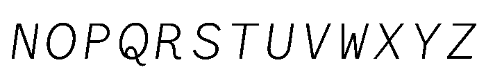 WTGartonSansOrnate SemiLightItalic Font UPPERCASE