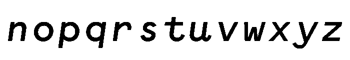 WTGartonSansPlain BoldItalic Font LOWERCASE