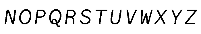 WTGartonSansPlain Italic Font UPPERCASE