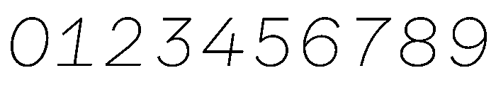 WTGartonSansPlain LightItalic Font OTHER CHARS