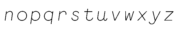 WTGartonSansPlain LightItalic Font LOWERCASE