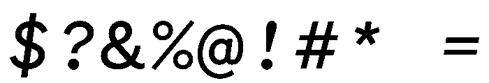 WTGartonSansPlain MediumItalic Font OTHER CHARS