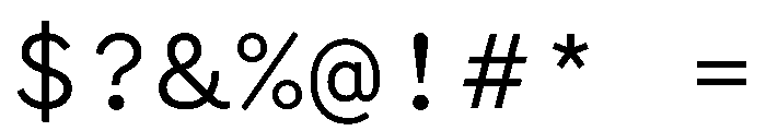 WTGartonSansPlain Regular Font OTHER CHARS