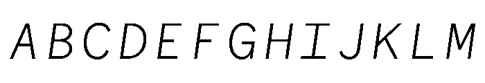 WTGartonSansPlain SemiLightItalic Font UPPERCASE