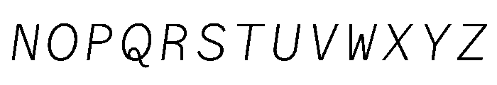 WTGartonSansPlain SemiLightItalic Font UPPERCASE