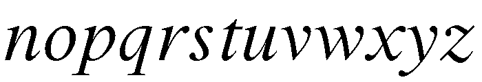 WTKormelink SemLtIta Font LOWERCASE
