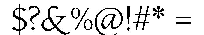 WTMonarchNova Regular Font OTHER CHARS