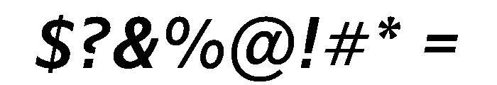 WTSaltburn BoldItalic Instance Font OTHER CHARS