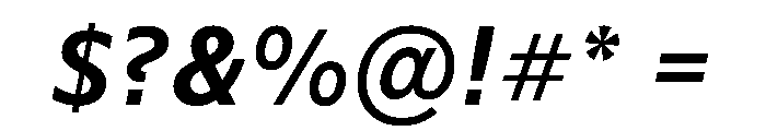 WTSaltburn ExtraBoldItalic Instance Font OTHER CHARS