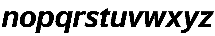 WTSaltburn ExtraBoldItalic Instance Font LOWERCASE