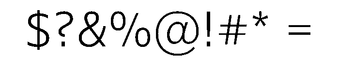 WTSaltburn ExtraLight Instance Font OTHER CHARS