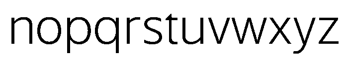 WTSaltburn ExtraLight Instance Font LOWERCASE