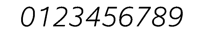 WTSaltburn ExtraLightItalic Instance Font OTHER CHARS
