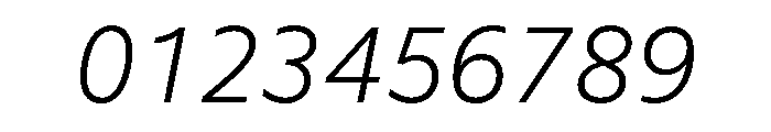 WTSaltburn ExtraLightItalic Font OTHER CHARS