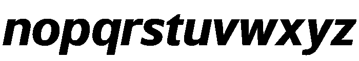 WTSaltburn HeavyItalic Instance Font LOWERCASE
