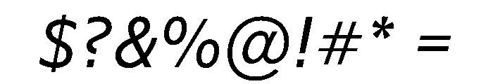 WTSaltburn Italic Instance Font OTHER CHARS