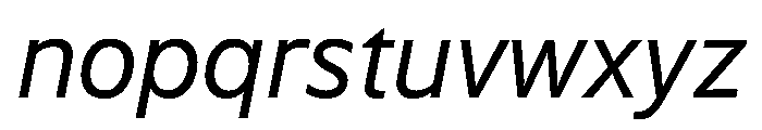 WTSaltburn Italic Instance Font LOWERCASE