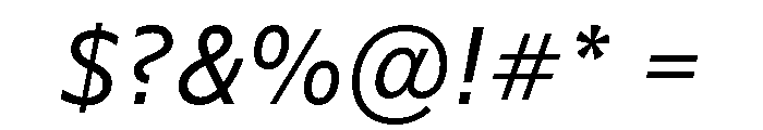 WTSaltburn Italic Font OTHER CHARS