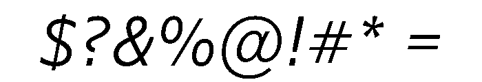 WTSaltburn LightItalic Instance Font OTHER CHARS