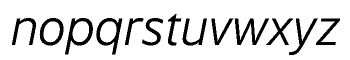 WTSaltburn LightItalic Font LOWERCASE