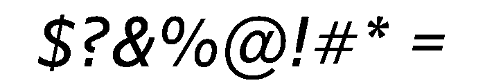 WTSaltburn MediumItalic Instance Font OTHER CHARS