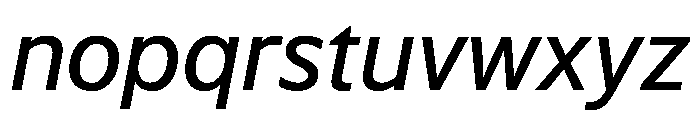 WTSaltburn MediumItalic Instance Font LOWERCASE