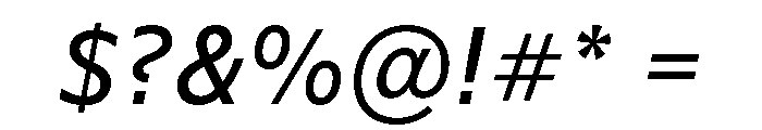 WTSaltburn MediumItalic Font OTHER CHARS