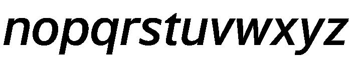 WTSaltburn SemiBoldItalic Instance Font LOWERCASE