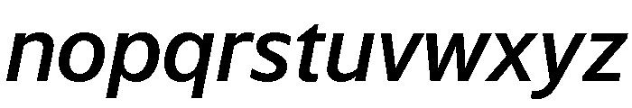 WTSaltburn SemiBoldItalic Font LOWERCASE