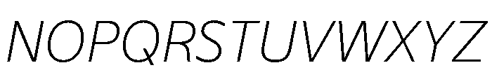 WTSaltburn ThinItalic Font UPPERCASE