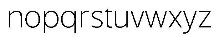 WTSaltburn Thin Font LOWERCASE