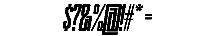 WTSkrappa CondensedItalicTight Instance Font OTHER CHARS