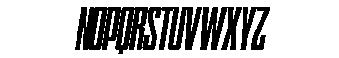 WTSkrappa CondensedItalicTight Instance Font UPPERCASE