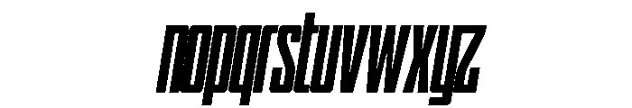 WTSkrappa CondensedItalicTight Instance Font LOWERCASE