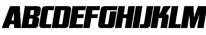 WTSkrappa GenerousItalic Instance Font UPPERCASE