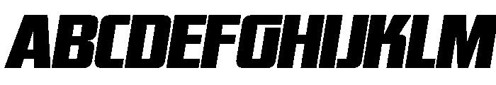 WTSkrappa GenerousItalic Font UPPERCASE