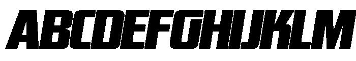 WTSkrappa GenerousItalicTight Instance Font UPPERCASE