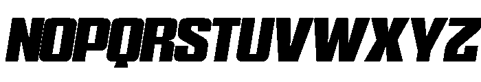 WTSkrappa GenerousItalicTight Instance Font UPPERCASE