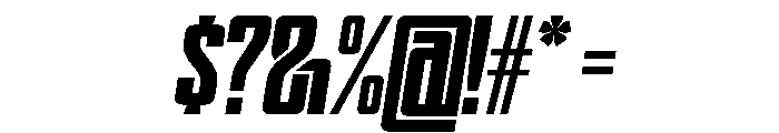 WTSkrappa NarrowItalic Instance Font OTHER CHARS