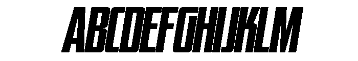 WTSkrappa NarrowItalicTight Instance Font UPPERCASE