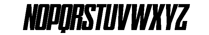 WTSkrappa NarrowItalicTight Instance Font UPPERCASE