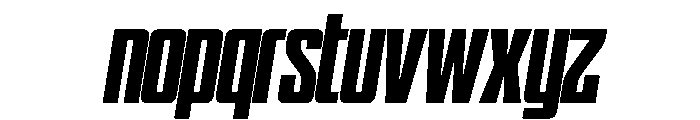 WTSkrappa NarrowItalicTight Instance Font LOWERCASE