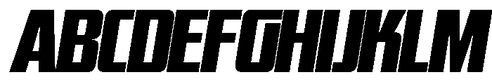 WTSkrappa ReasonableItalicTight Instance Font UPPERCASE