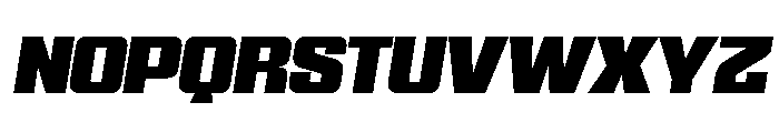 WTSkrappa WideItalic Instance Font UPPERCASE