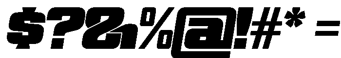 WTSkrappa WideItalicTight Instance Font OTHER CHARS