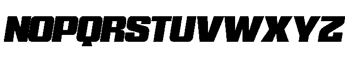 WTSkrappa WideItalicTight Instance Font UPPERCASE