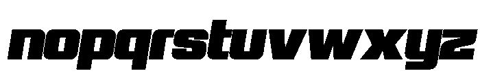 WTSkrappa WideItalicTight Instance Font LOWERCASE