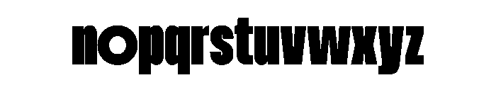 WTVelo Black Font LOWERCASE