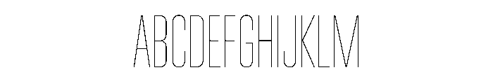 WTVelo Hairline Font UPPERCASE