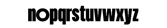 WTVelo Heavy Font LOWERCASE